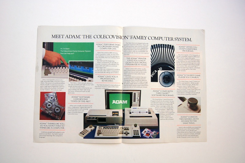 Adam Computer Poster Inside the Adam brochure - Retro Games Collector